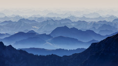 Mountains blue landscape nature