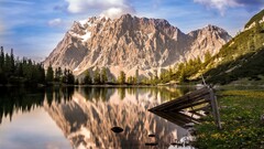 Mountains Canada reflection nature landscape