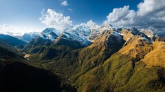 Mountains nature sky landscape