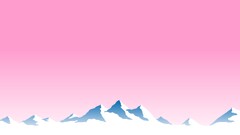 Mountains pink landscape