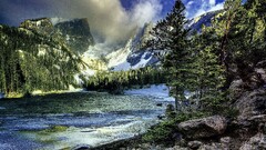 Mountains winter landscape