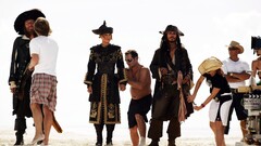 movie sets Pirates of the Caribbean Johnny Depp Keira Knightley
