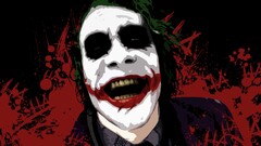 Movies Batman The Dark Knight joker MessenjahMatt paint splatter