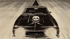 Movies Death Proof skull Car muscle cars Grindhouse digital art