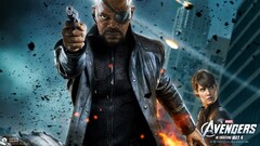 Movies The Avengers Nick Fury maria hill samuel l jackson gun