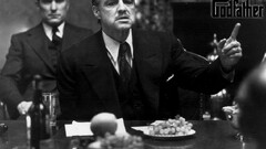 Movies The Godfather Vito Corleone marlon brando monochrome