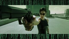 Movies the matrix Carrie-Anne Moss gun trinity (movies) weapon