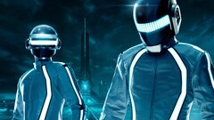 Movies TRON: Legacy daft punk cyan electronic music Crossover