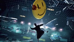Movies Watchmen jeffrey dean morgan The Comedian falling smiley