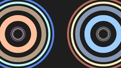 multiple display Minimalism circle Simple Background artwork