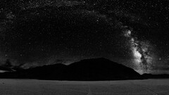 multiple display Stars landscape monochrome sky