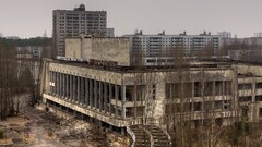 multiple display Ukraine ruin abandoned