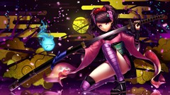 muramasa Anime girls with swords sword anime girls Women Katana