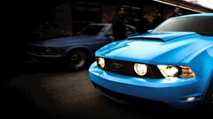 muscle cars Ford mustang Car cyan gloss