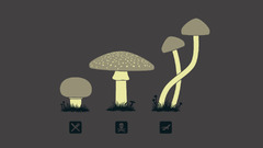 mushroom humor Minimalism Simple Background