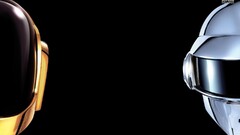 Music daft punk Simple Background black background