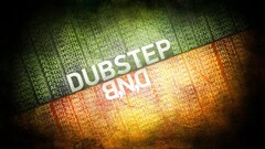 Music dubstep Typography digital art Green orange drum and bass