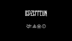 Music Minimalism led zeppelin black background