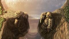 Naruto Shippuuden Anime uzumaki naruto uchiha sasuke aerial view