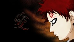 Naruto Shippuuden Gaara tattoo redhead kanji Anime