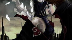 Naruto Shippuuden Manga Anime konan Pein paper flower in hair