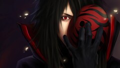 Naruto Shippuuden Manga Anime uchiha madara mask red eyes