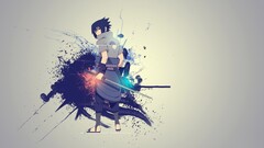 Naruto Shippuuden uchiha sasuke anime boys Anime Minimalism