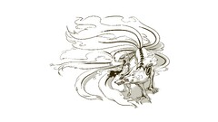 Naruto Shippuuden uzumaki naruto kyuubi anime boys monochrome