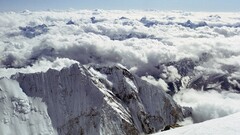 national geographic Mountains snow clouds himalayas nature
