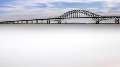nature Bridge river landscape new york state