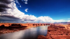 nature Grand Canyon Arizona USA sky clouds landscape water