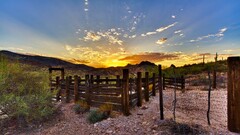 nature hdr fence sky sunlight