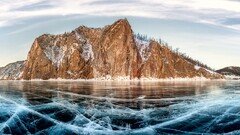 nature ice landscape Mountains