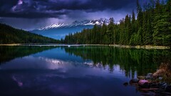 nature Lake sky Mountains Canada water