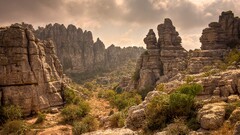 nature landscape El Torcal Andalusia Spain rocks rock formation