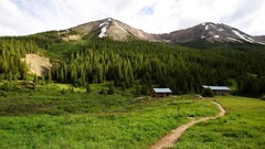 nature landscape Mountains cabin