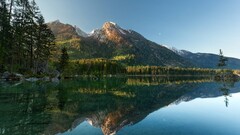 nature landscape Mountains reflection water Austria Hintersee