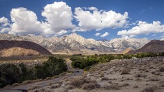 nature landscape Mountains road Mount Whitney California