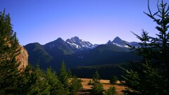 nature landscape Mountains Trees