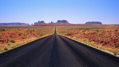 nature landscape multiple display road
