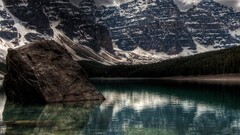 nature Mountains Lake moraine lake Canada landscape