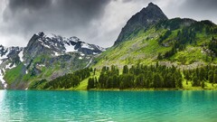 nature Mountains Lake snow