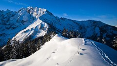 nature Mountains landscape snow