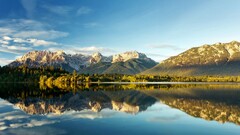 nature Mountains reflection landscape Canada sky