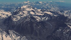 nature Mountains snow aerial view argentina