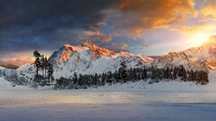nature Mountains sunlight Canada North Cascades National Park