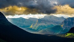 nature Mountains sunlight glacier national park