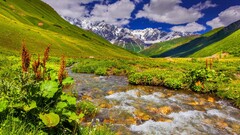 nature Mountains water sky
