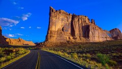 nature road Arches National Park Utah landscape desert