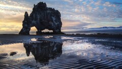 nature rock reflection outdoors